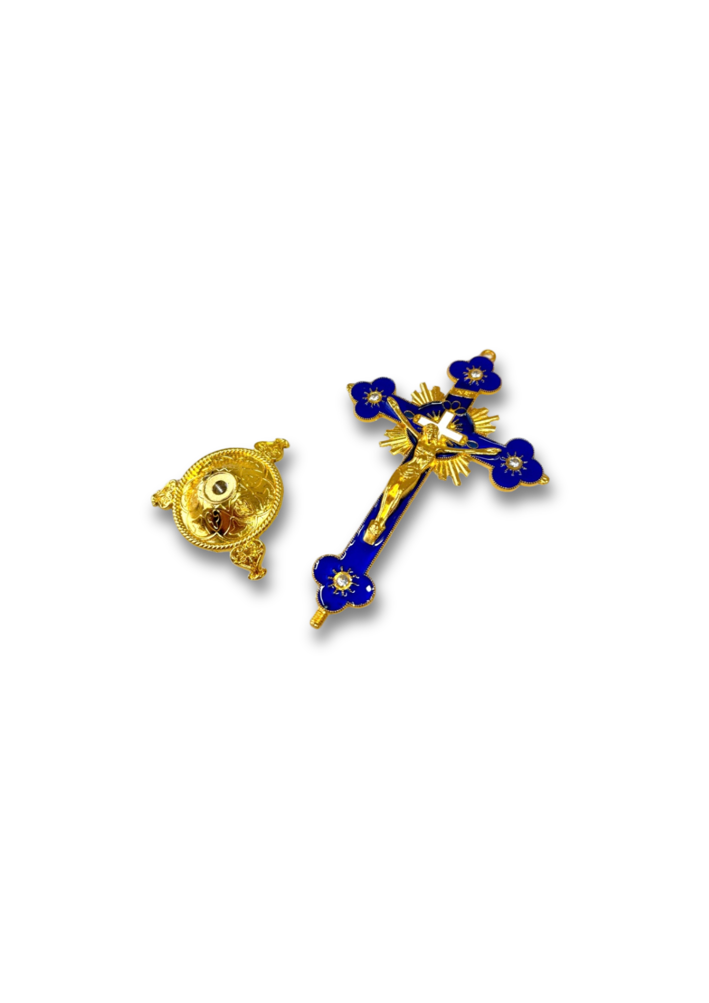 Croix Jésus Bleue