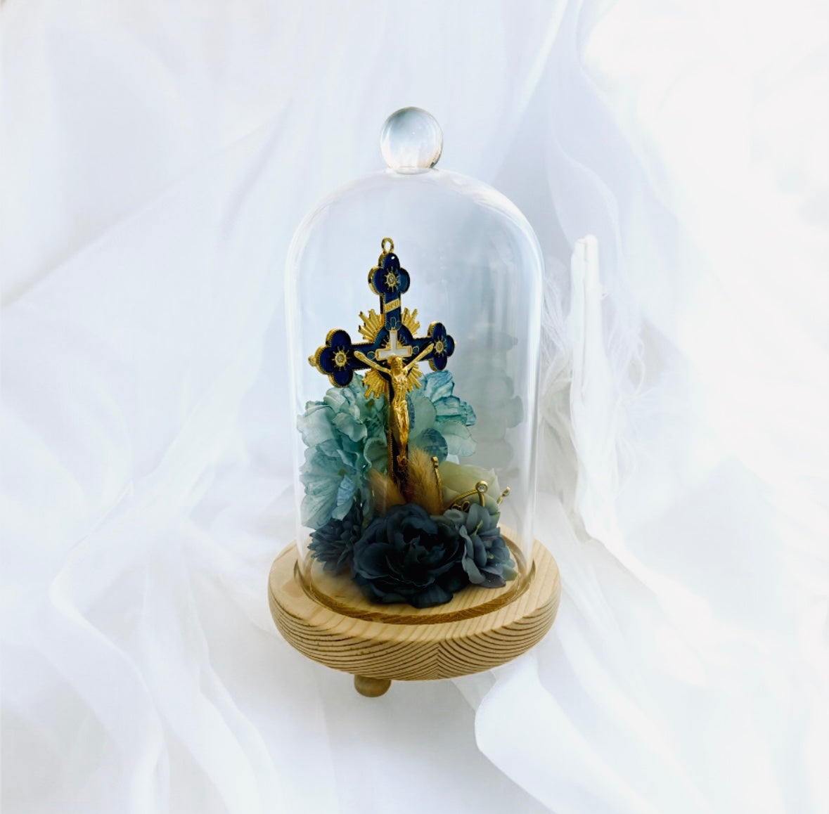 Cloche Chrétienne Bleue