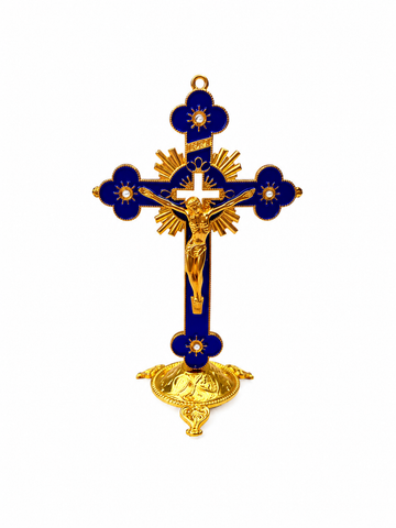 Blue Jesus Cross