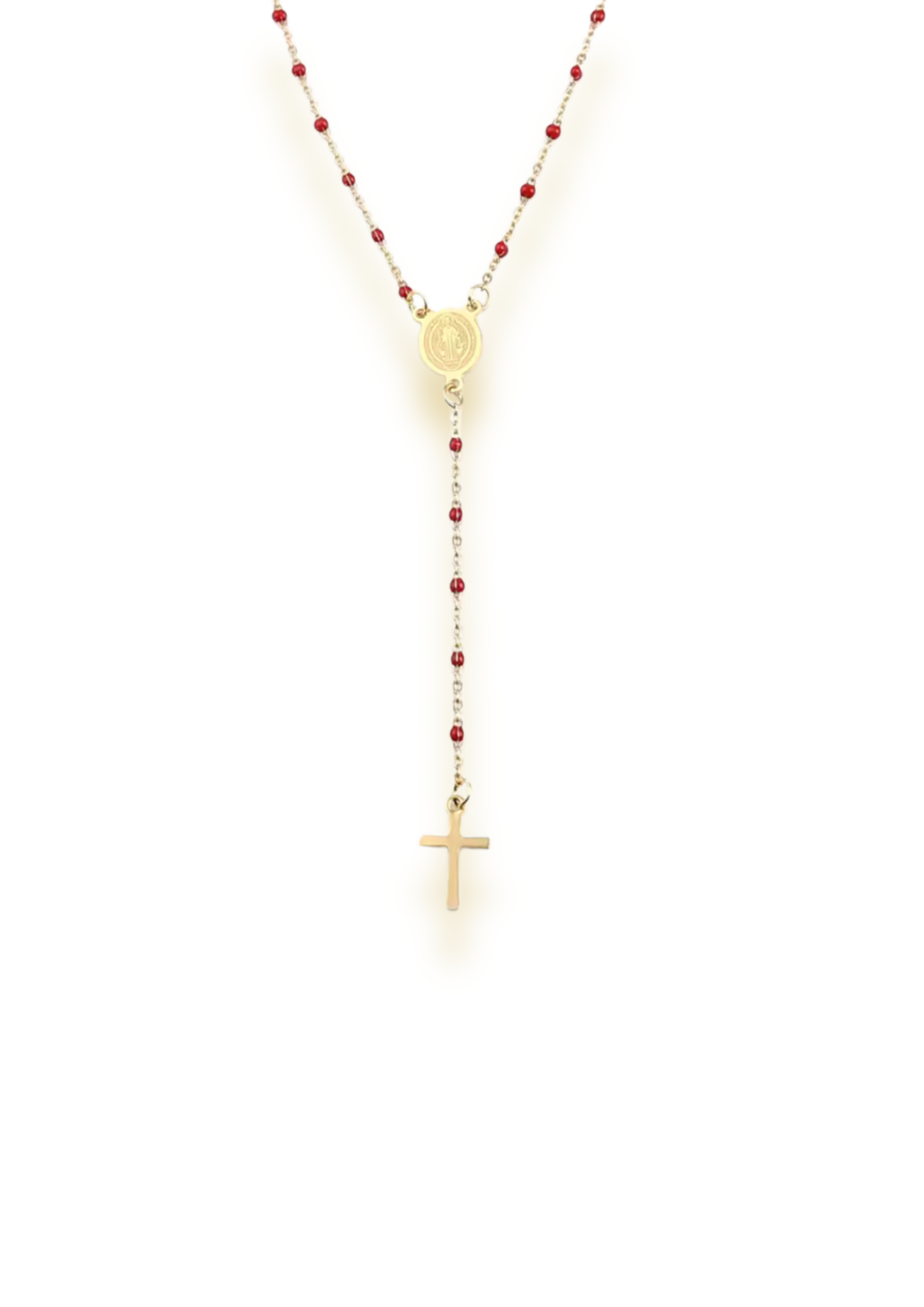 Collier Chapelet Rouge