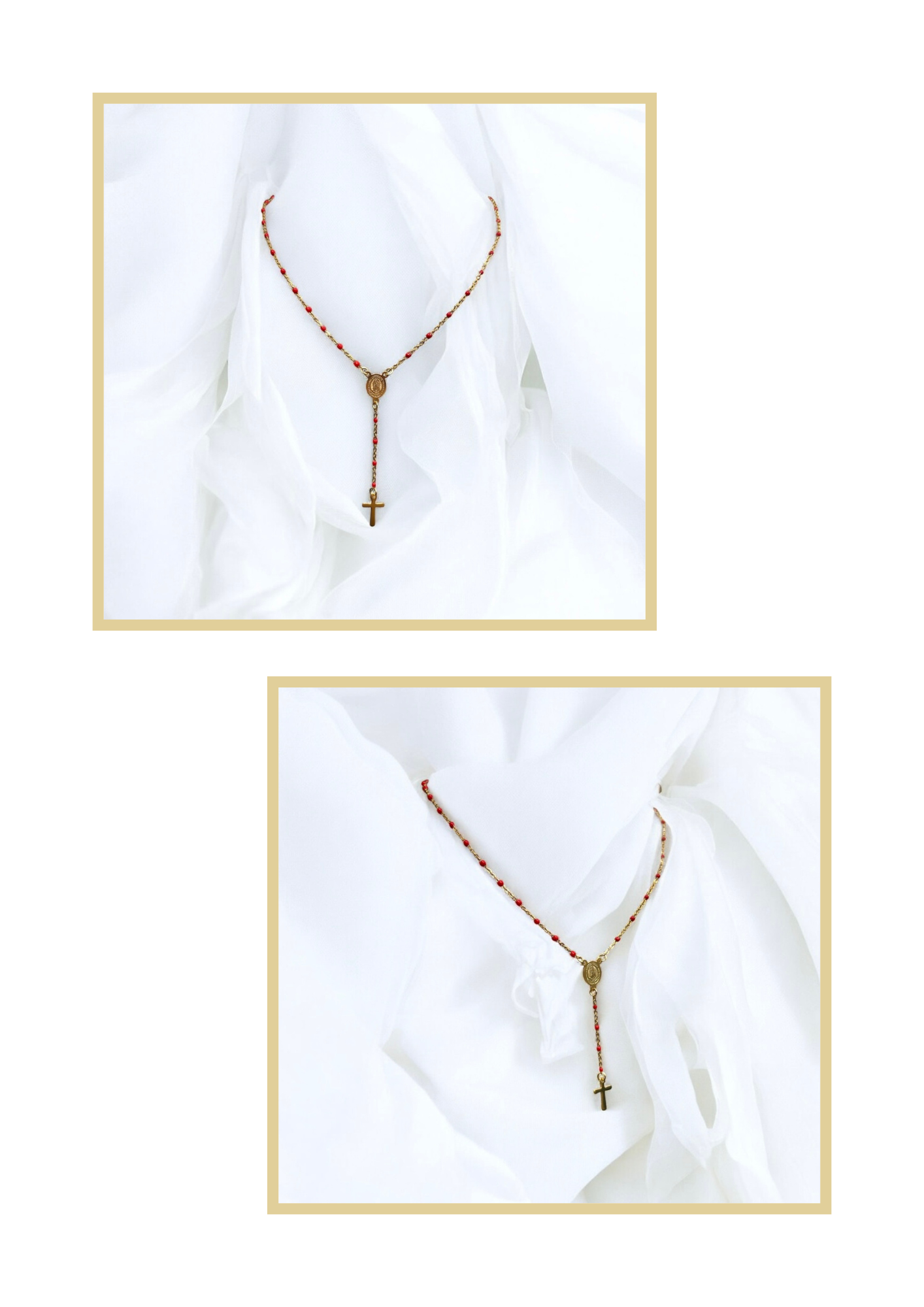 Collier Chapelet Rouge