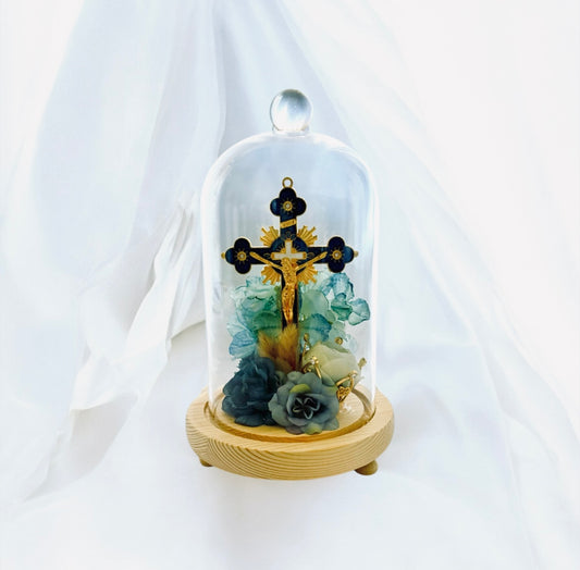 Cloche Chrétienne Bleue