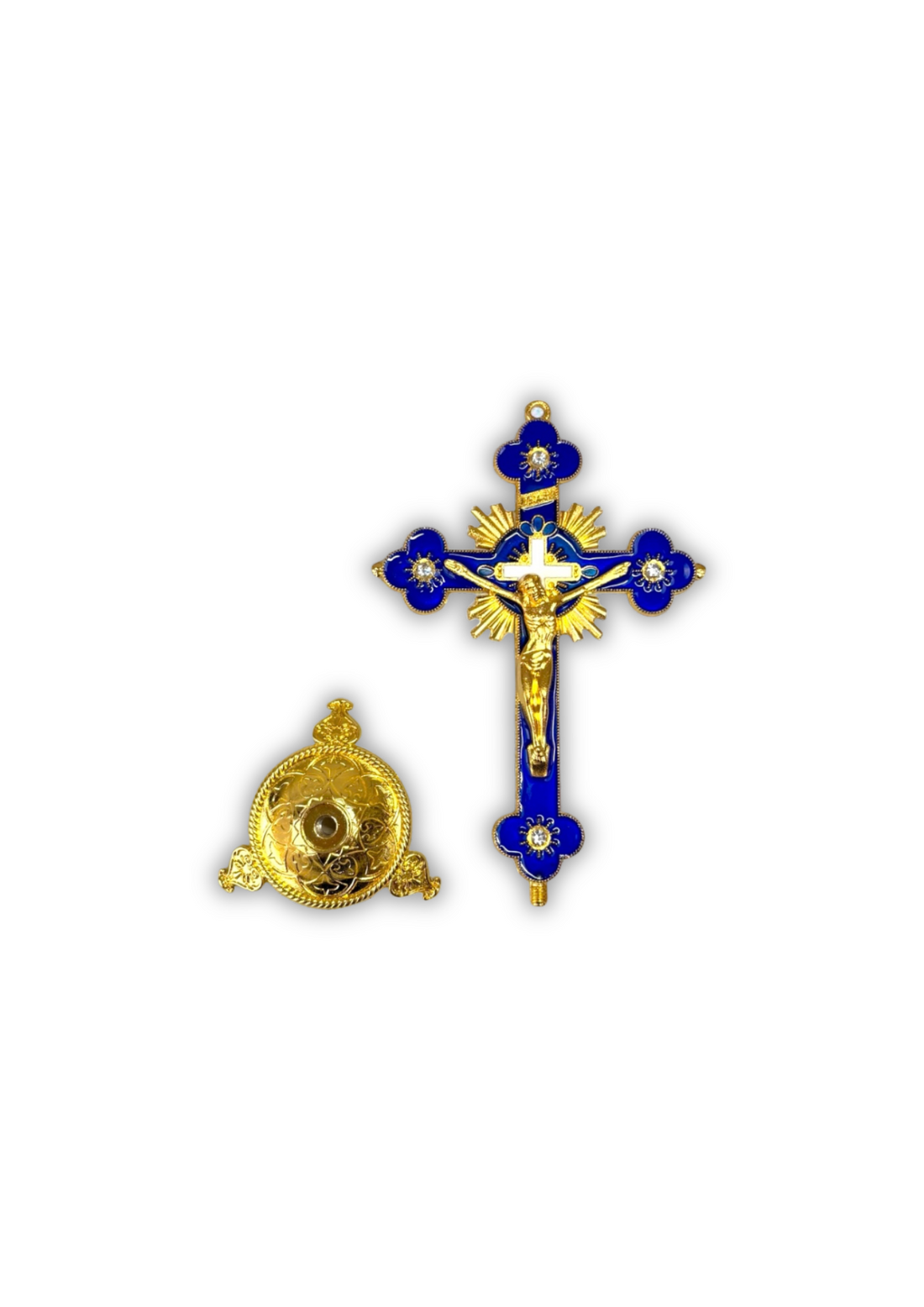 Croix Jésus Bleue