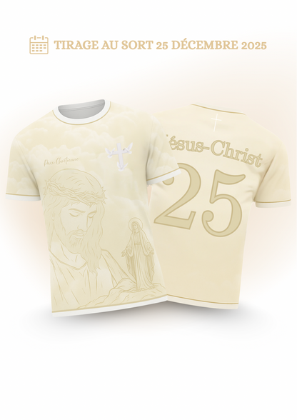 Maillot Paix Chrétienne + Eau Miraculeuse de Lourdes