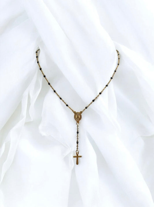 Collier Chapelet Noir