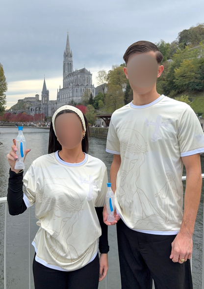 Maillot Paix Chrétienne + Eau Miraculeuse de Lourdes