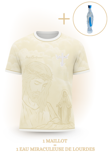 Christian Peace Swimsuit + Miraculous Lourdes Water