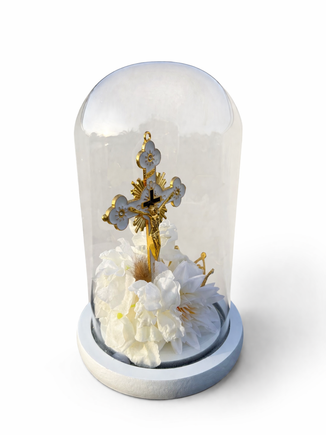 Cloche Chrétienne Blanche