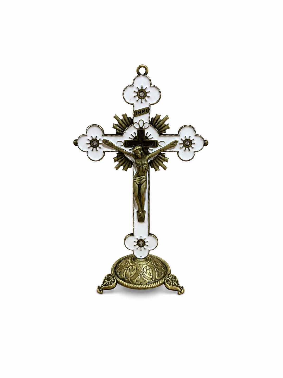 Croix Jésus Or Antique